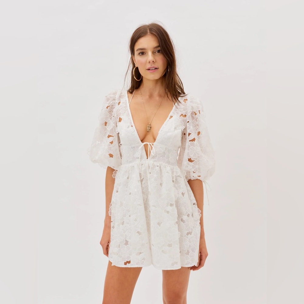 For Love & Lemons Leighton Mini Dress Size S